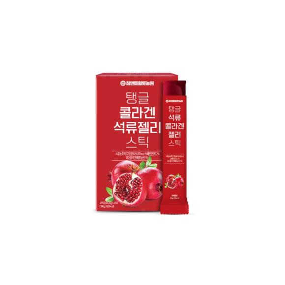 Chamndle_htfarm Hwangto Farm Tangy Collagen Pomegranate Jelly Stick 15 шт., 300 г (2 варианта)