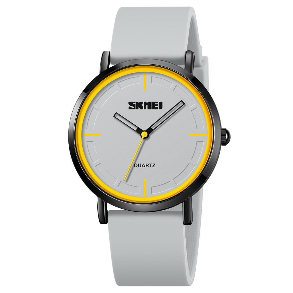 SKMEI 2050 Men Waterproof Silica Gel Band Male Clock Reloj Hombre Men's Quartz Watch Silm High Hardness Glass Quartz Wristwatch