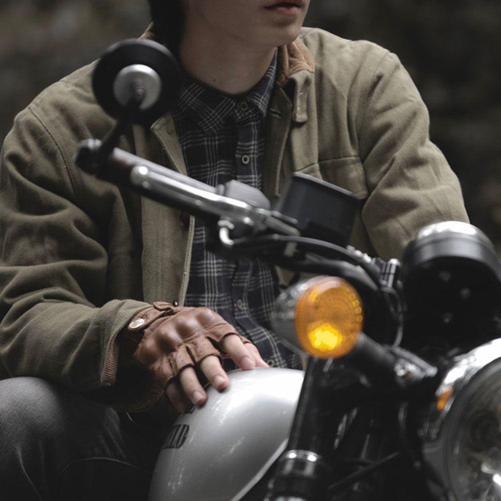 Anti-Slip Riding Protective Gloves Wear-Resistant Half Finger Gloves Protective Gear