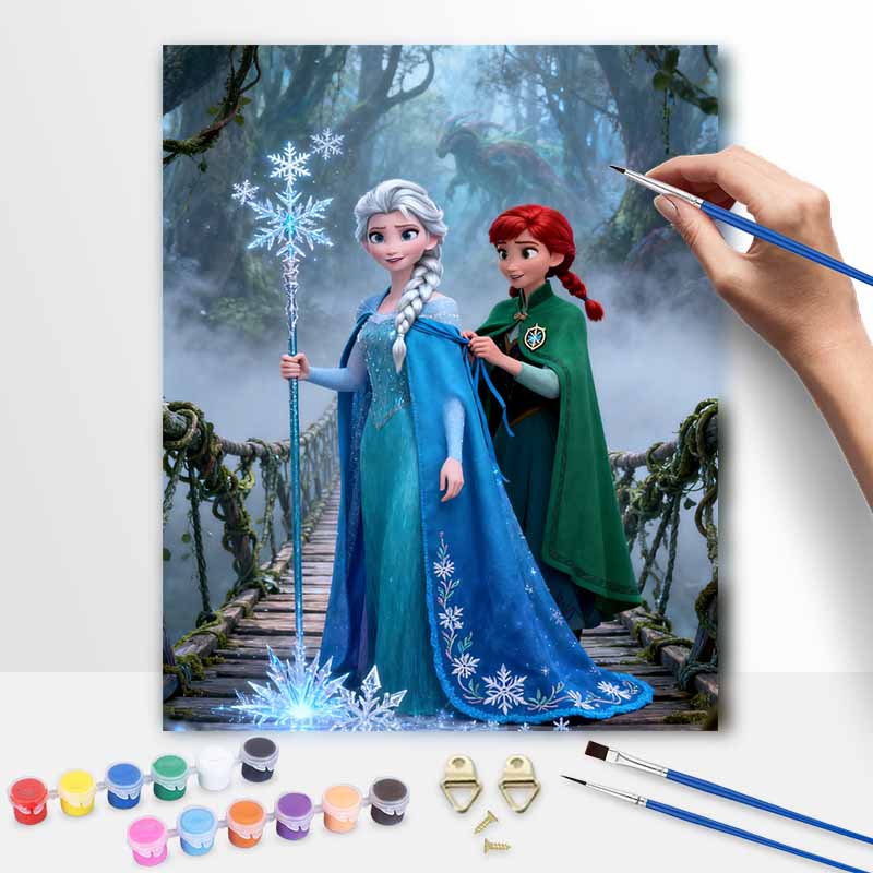 Disney Набор для рисования по номерам «Холодное сердце» Ручная роспись Декор для дома