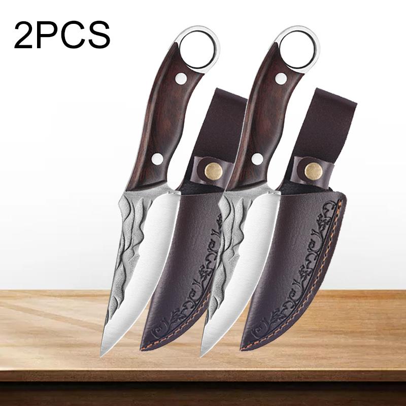 Профессиональные кухонные ножи, нож-секач для мяса, ручной ковки из нержавеющей стали, нож для разделки рыбы, фруктов, мяса, обвалки, кухонный поварской нож для барбекю