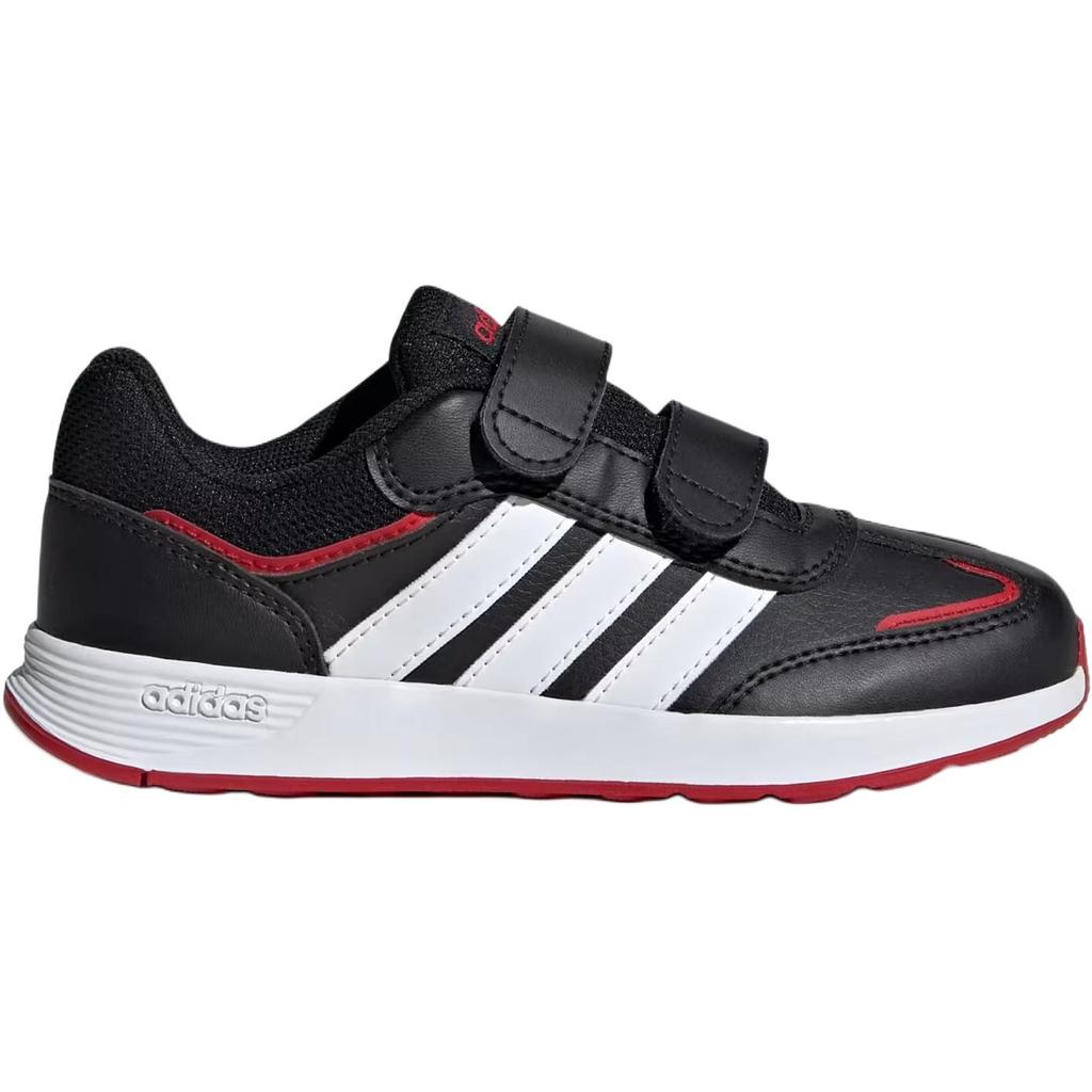 adidas Tensaurs Switch Легкие Удобные Низкие Повседневные Кроссовки для Детей Черные JH8653