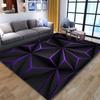 3D Visual Living Room Large Carpet Bedroom Decorative Floor Mat Water Absorption Non-slip Leave-in Modern Light Luxury Bedside Blanket Children's Room