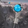 Коготь Дракона, синий стеклянный шар, серебряная трость, модная декоративная трость, ручка для трости для косплея, ручка Crosier 93 см