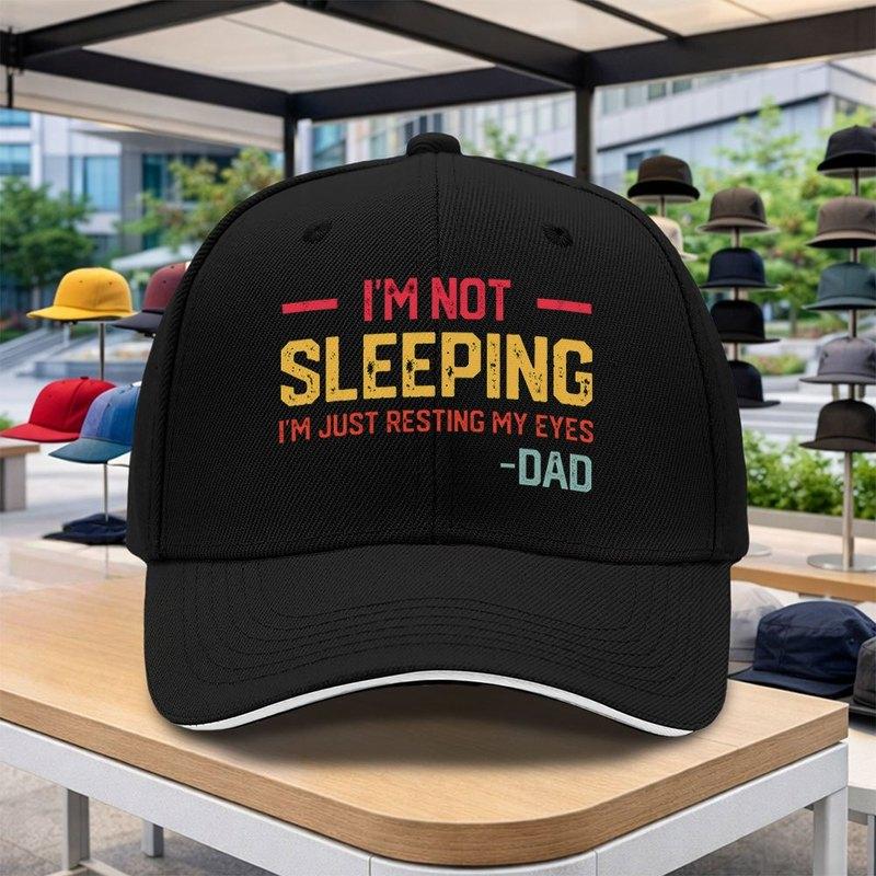 pc Funny Dad Quotes Baseball Cap with Humorous Sayings Adjustable Duckbill Hat Suitable for Outdoor Sports Cycling Music Fe