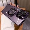 Роскошный прозрачный чехол с высококачественным покрытием для iPhone 15 14 13 12 11 Pro Max Plus, мягкий ТПУ, защита объектива пленкой, магнитная крышка Magfsafe