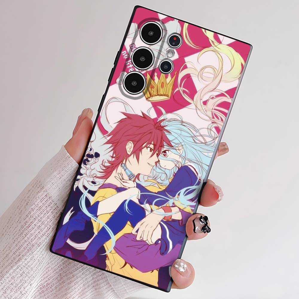 Чехол для телефона с аниме-тематикой No Game No Life для Samsung серии S S21 S22 S23 S24 S25 FE Plus Ultra, мягкий ТПУ, приятный для кожи