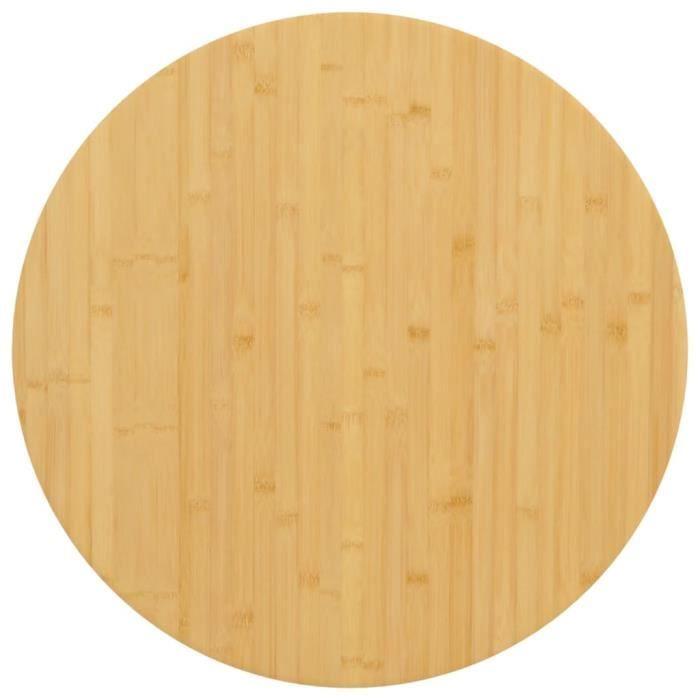 VidaXL Tabletop Ø80x2.5 Cm Bamboo 352683