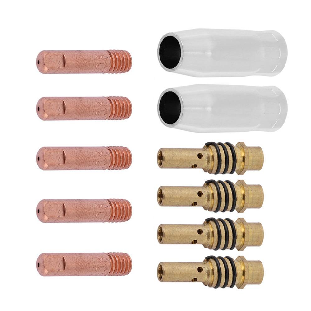 11PCS Nozzles and Tips MIG Welding Consumables  for 15AK Torch Tool Welding Machine Accessories