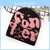 Street Alphabet Style Knit Hat With Thermal Acrylic Material For Seasons Fall