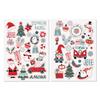 Christmas Stickers from 1.5 To 7.1 Cm 51 Pieces