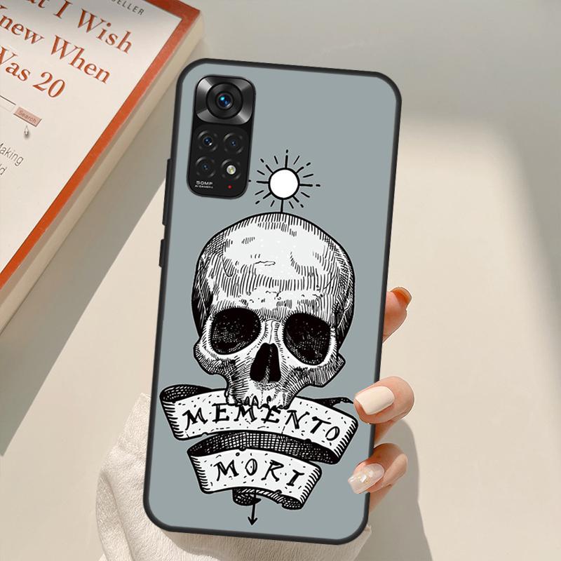 Чехол Memento Mori для Xiaomi Redmi Note 10 8 9 11 Pro 8T 9S 10S 11S Redmi 10C 9C 9A 9T K50 K40 Gaming