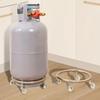 Wheel Mobile Propane Tray Movable Fixed Tank Stand Dolly Convenient Cylinder Holder  Kitchen