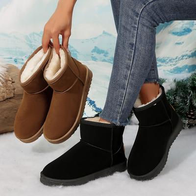 Женские ботинки зимние новые плюс флисовые утолщенные теплые зимние ботинки женские модные нескользящие плоские хлопковые туфли для женщин Botas De Mujer