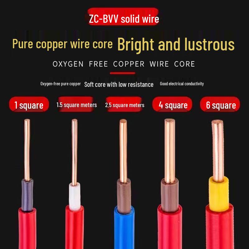 City BVV Flame Retardant Copper Core Double Plastic Cable 10/16/25/35/50/70 Square