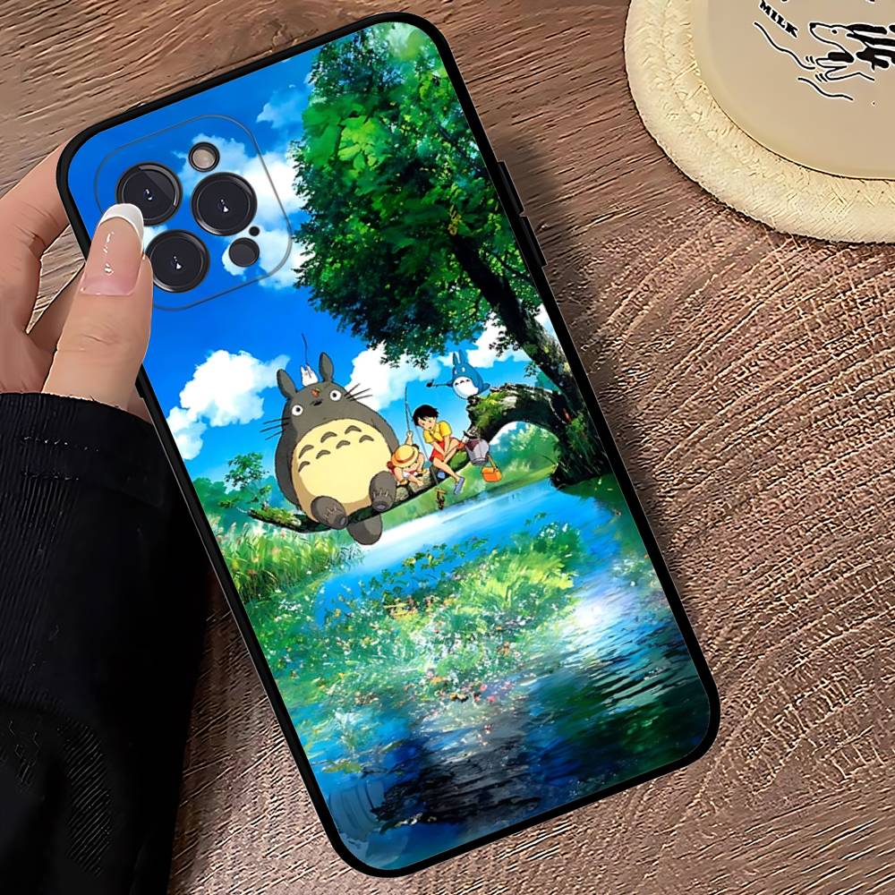 Мультяшный прозрачный чехол для-T-T-TotoroS Чехол для телефона для Iphone 17 16 15 16e 14 13 12 11 Pro Max Plus Чехол Обложка Coque