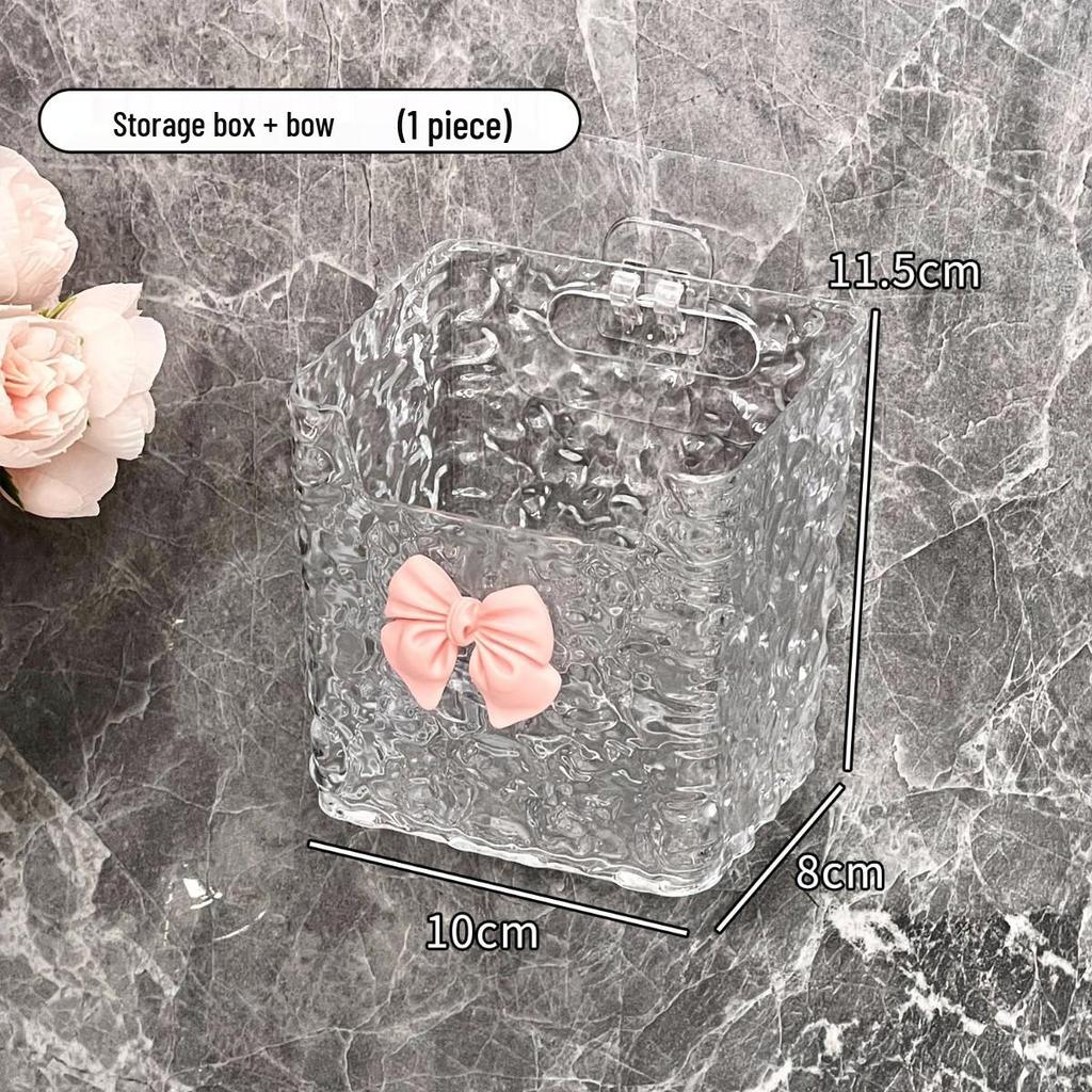 Wall-Mounted Washcloth and Toothbrush Holder - Punch-Free Storage Box