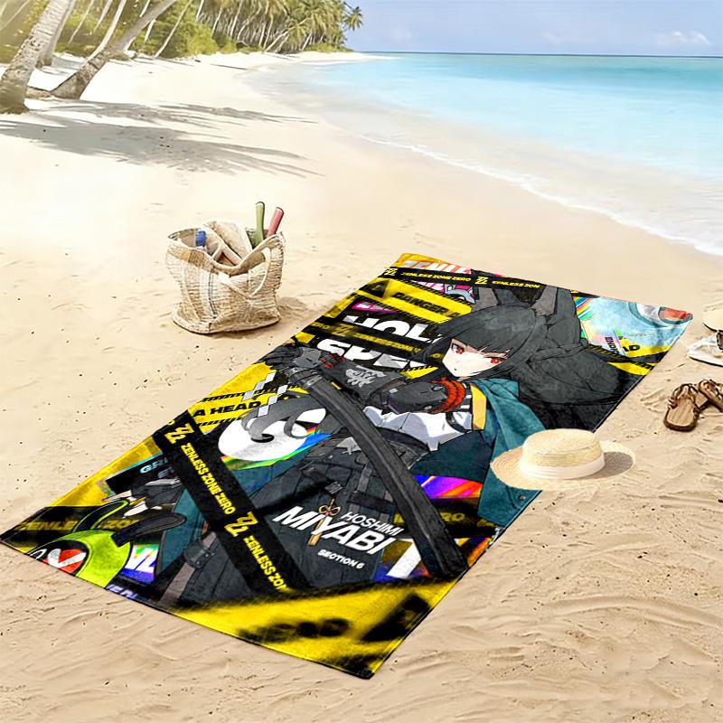 Zero Zone Zero theme 2D Flat Print Beach Towel, Large Soft Quick Dry Towel for Beach Camping SwimmingXSTJ0915425