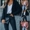 Fashion Winter Jacket Women Fringed Hem Tassel Cardigan Crop Tops Jacket Suede Leather Jacket Vintage Streetwear Cool Coat