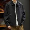 Vintage Washed Outdoor Tooling Jacket Men'S Trendy Brand Embroidered Lapel Jacket Loose Casual Cotton Top