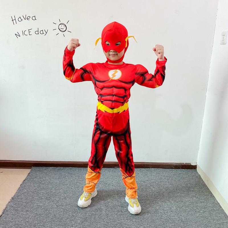 Children’s Muscle Suit The Flash Anime Cosplay Costume