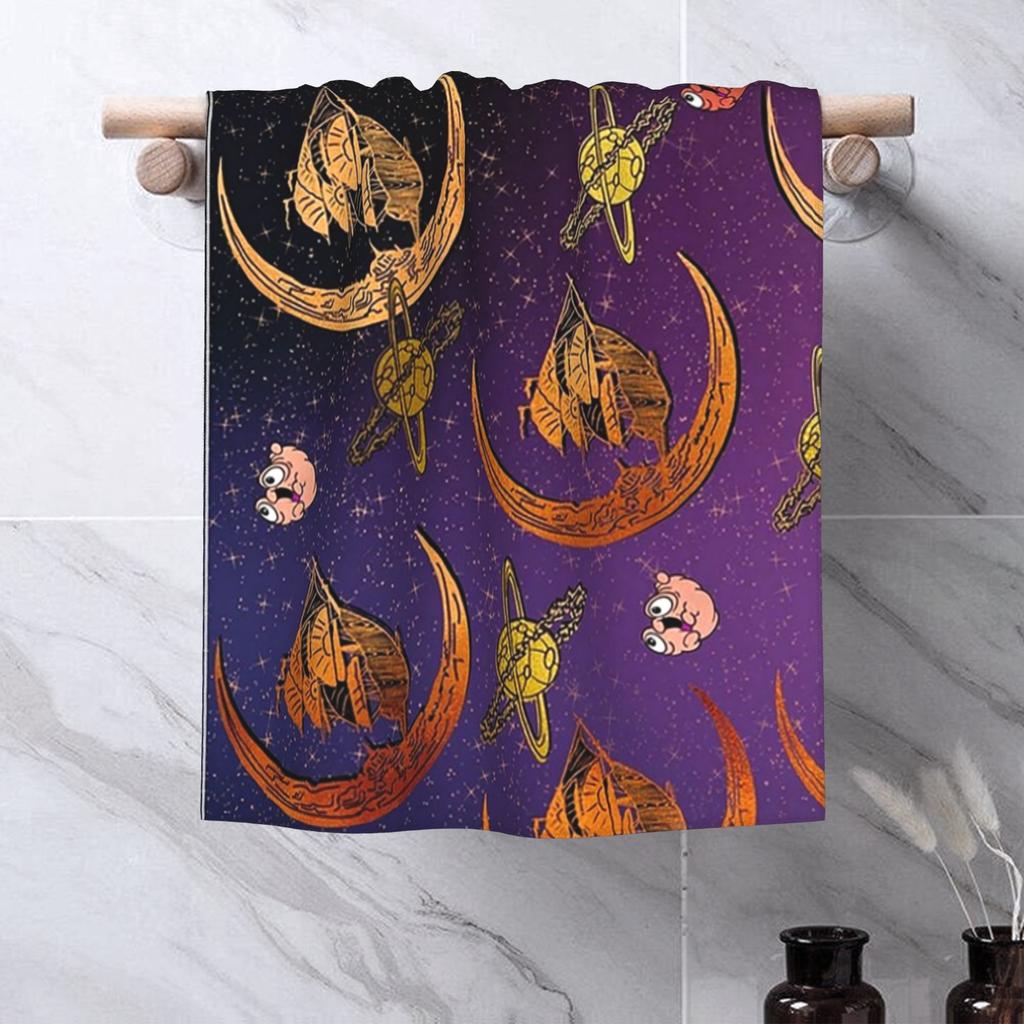 Treasured Planets Soft Face Towel Quick Dry Pool Bath Cotton Towels Breathable