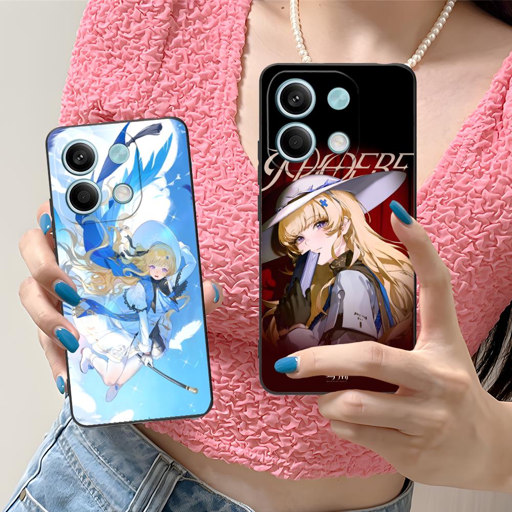 Чехол для телефона Wuthering Waves Phoebe для Xiaomi Redmi Note 14 13 12 11 S Pro Plus 4G 5G Цветной Печатный Чехол Красивый Роскошный Чехол