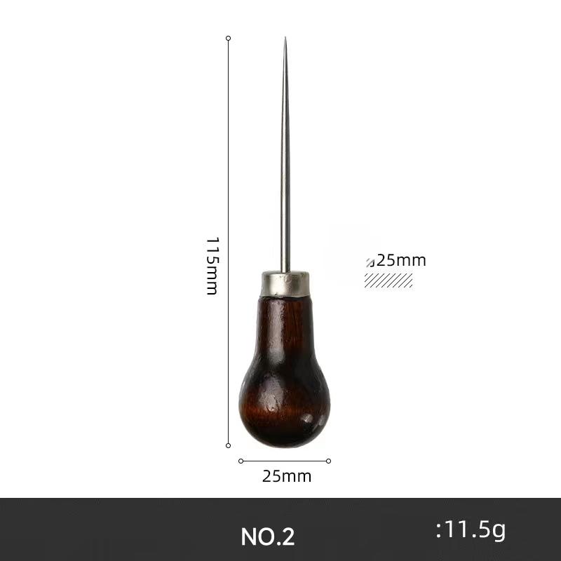 Good Quality AWL Wooden Spike Needle for Leather Shoes Hand Sewing Knitting for Making Holes