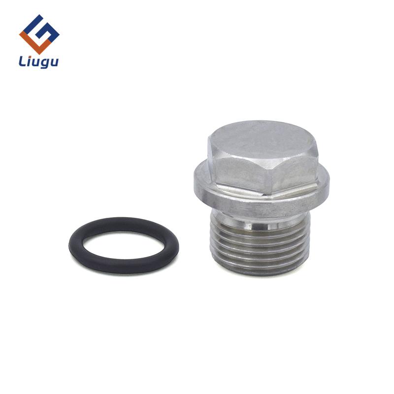 Hexagonal Flange End Cap 1/8 "1/4" 3/8 "1/2" 3/4 "1" -2 "BSP Male Thread 304 Stainless Steel Pipe Fitting - Oil Plug, Pipe Plug