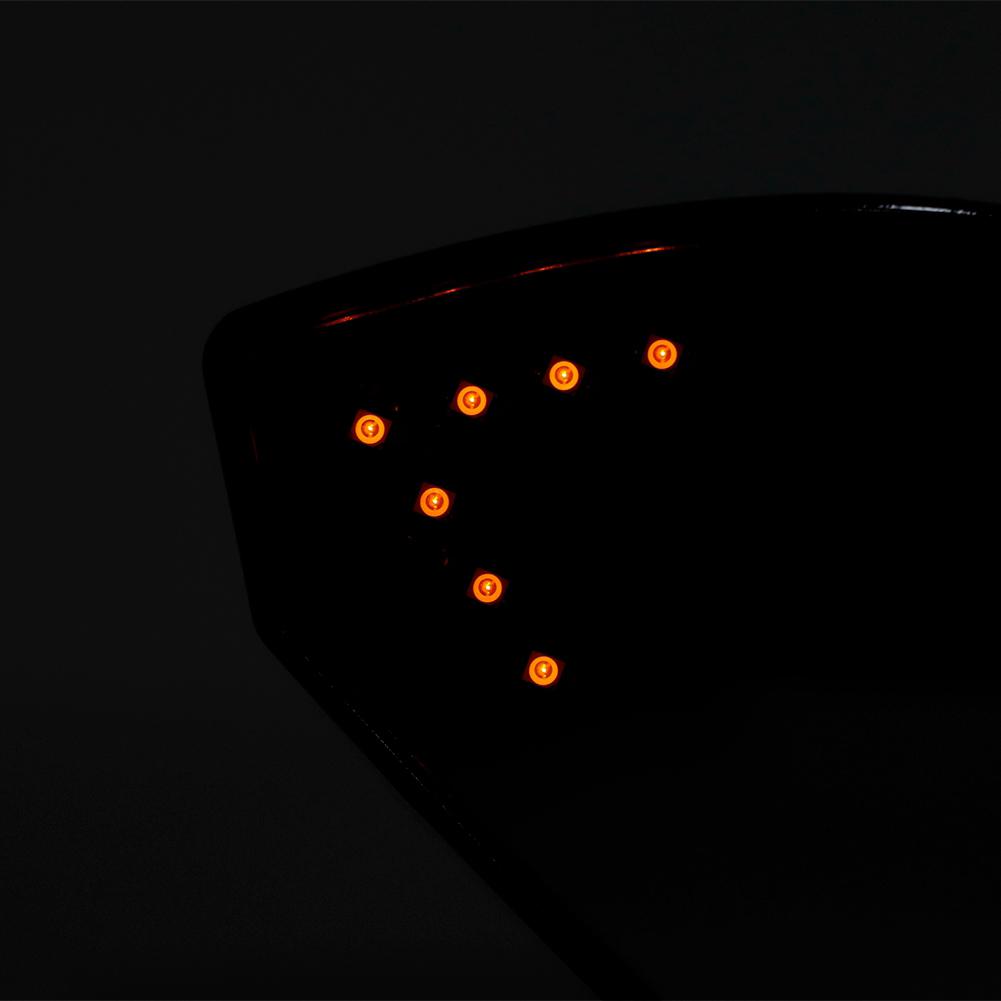 Motorcycle Modified Rearview Mirror with LED Turn Signal Light for Honda CBR600RR CBR1000RR(#E)