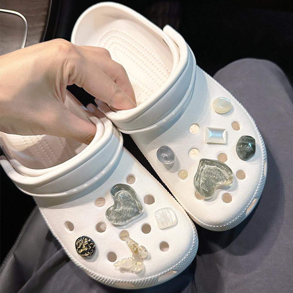 Shoe Charms Decoration Accessories Artificial Crystal Shoe Buckle Decoration Set Kids Party Xmas Gifts