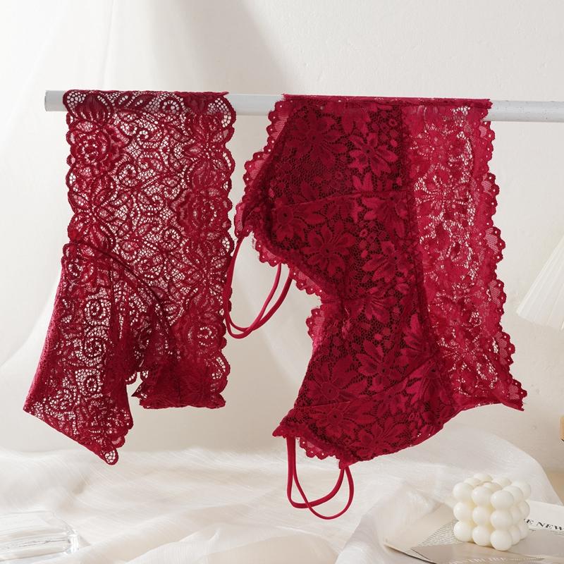 Женская мода Сексуальное прозрачное кружево Бант Регулировка Сексуальное нижнее белье