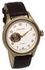Часы ETERNITA Водонепроницаемые 5 АТМ Автоподзавод Открытое Сердце PG Белые x Коричневые [БАРОККО] Мужские BA3001RG-01BR