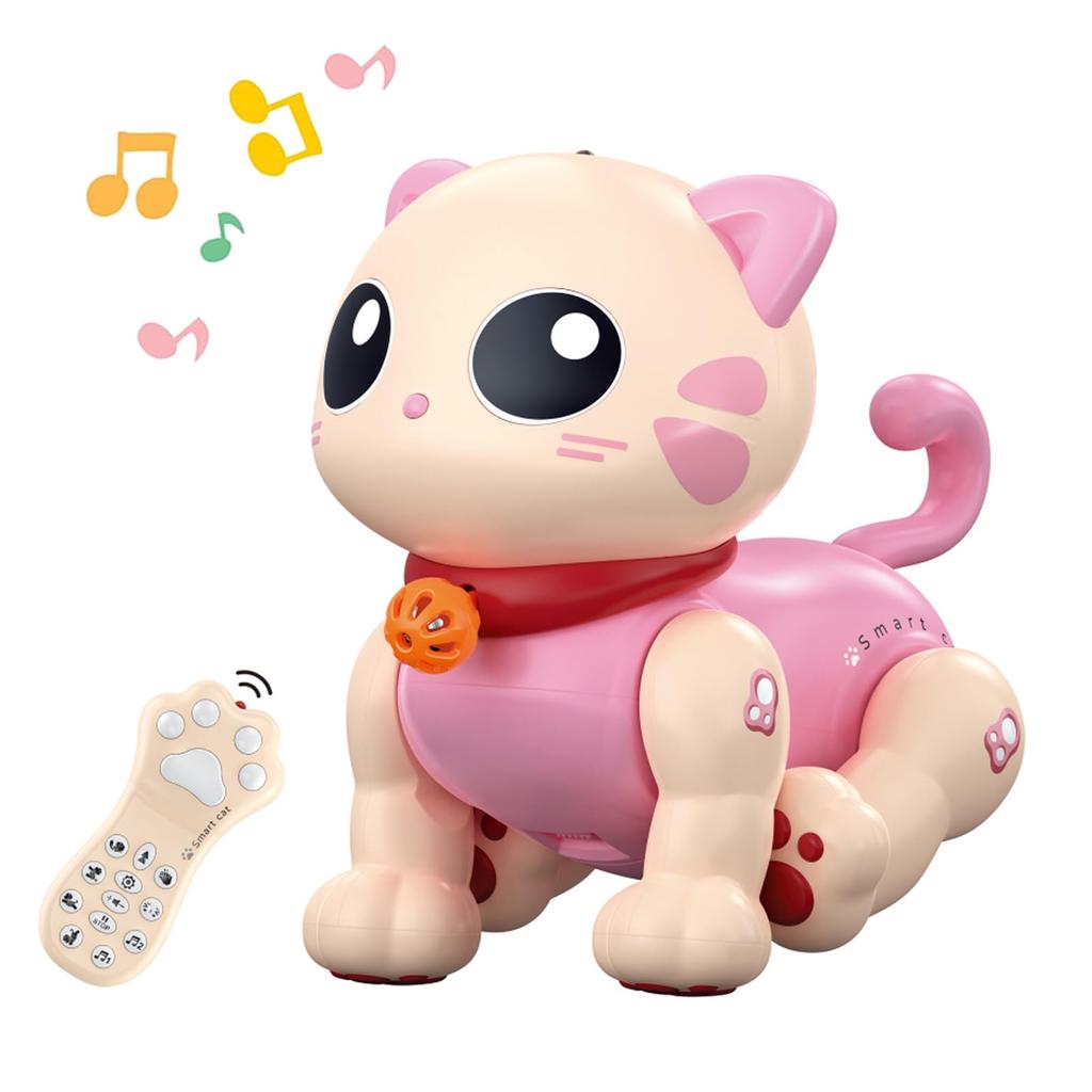 ROBOT PLAZA Robot Educational Robot Pet Birthday Gift for Girls Kitten, Kids' Toy, Toy, Cat, Robot, Cat-Shaped Robot,