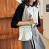Trendy Korean Canvas Crossbody Bag For Women Stylish Cute Small Purse In Pink Green White Purple And Black