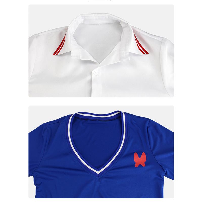 Костюм для косплея аниме WONDER EGG PRIORITY Sawaki Momoe, униформа, кампусный стиль, синий вязаный топ