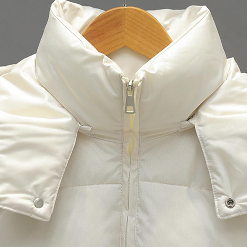 Свободная куртка для женщин Осень Зима Толстое клетчатое пальто Съемный капюшон Ретро строчка Студенческая верхняя одежда