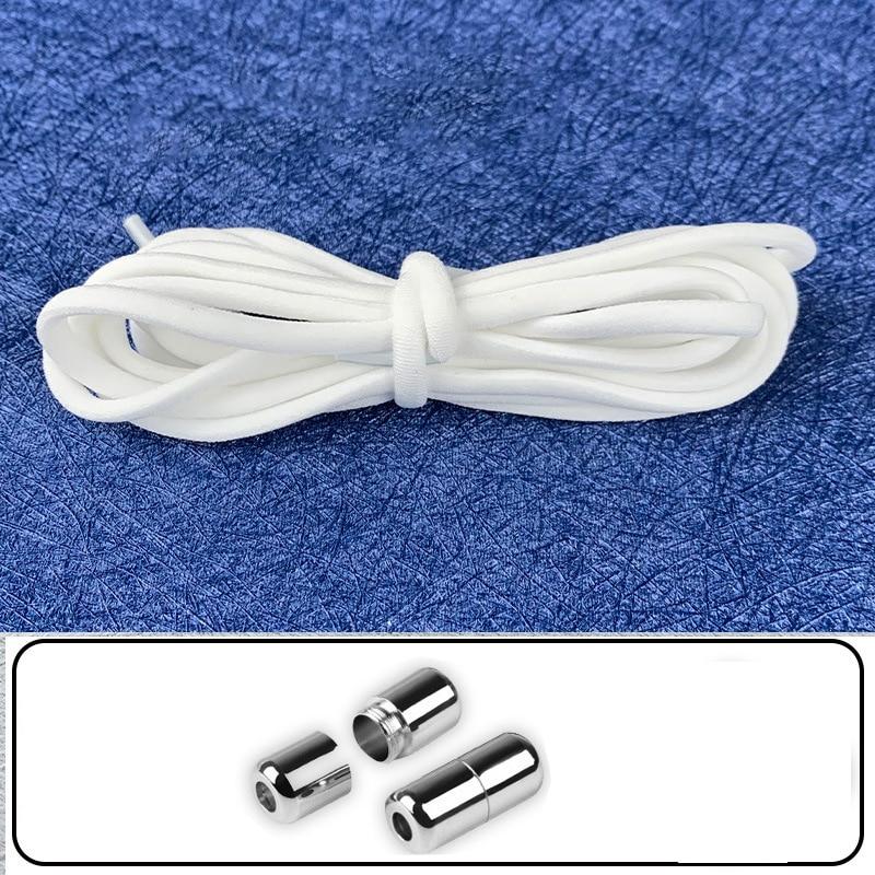 Unisex Shoelaces for Sneakers Semicircle Kids and Adult Shoelaces Without Ties Quick Lazy Metal Lock Laces
