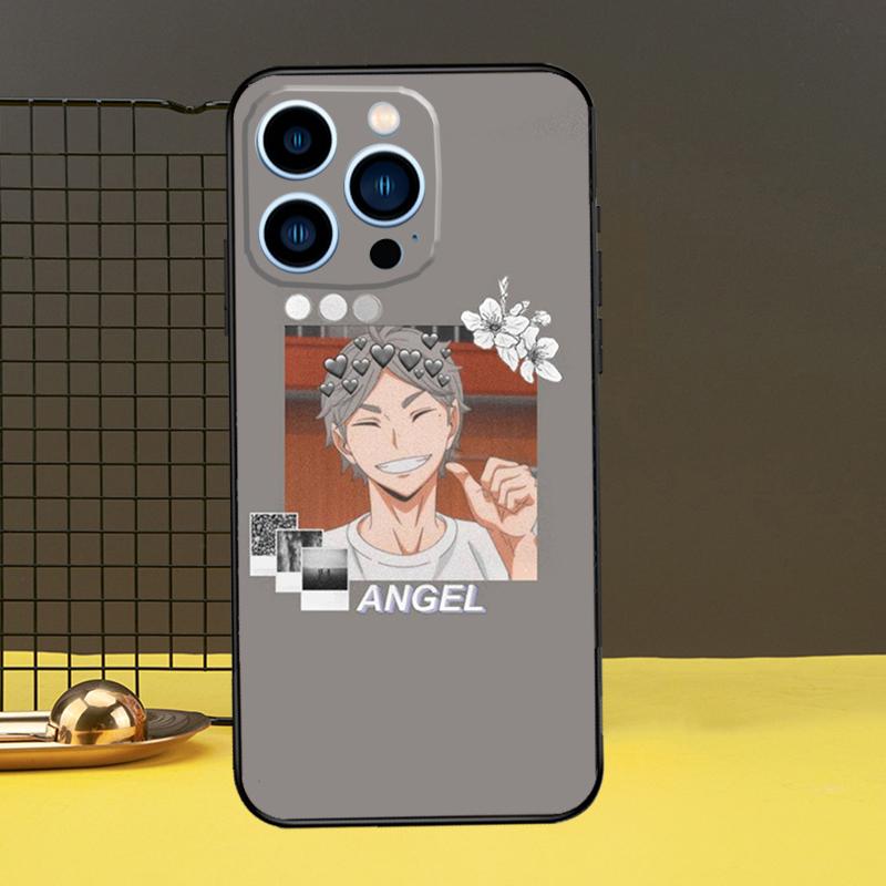 Чехол Haikyuu Sugawara Koushi для iPhone 13 12 11 14 Pro Max XS Max XR X 6S 7 8 Plus SE 2020, задняя крышка, чехол для телефона