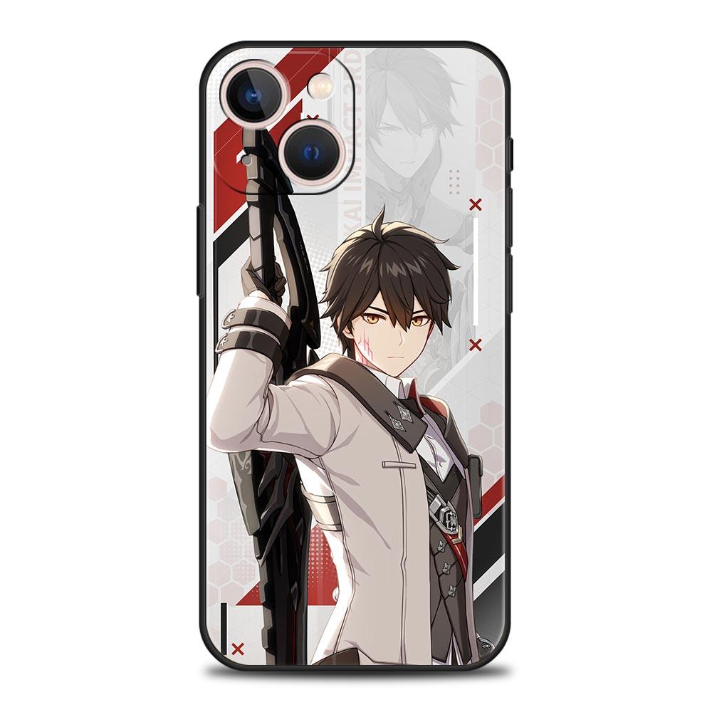 Чехол Honkai Impact 3rd Game Luxury для iPhone 13 15 14 12 11 Pro MAX XR X SE XS 7 8 Plus, черный силиконовый защитный чехол