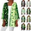 Women's Casual And Fashionable Valentine's Day  Printed Lightweight Mid Length Jacket Cardigan