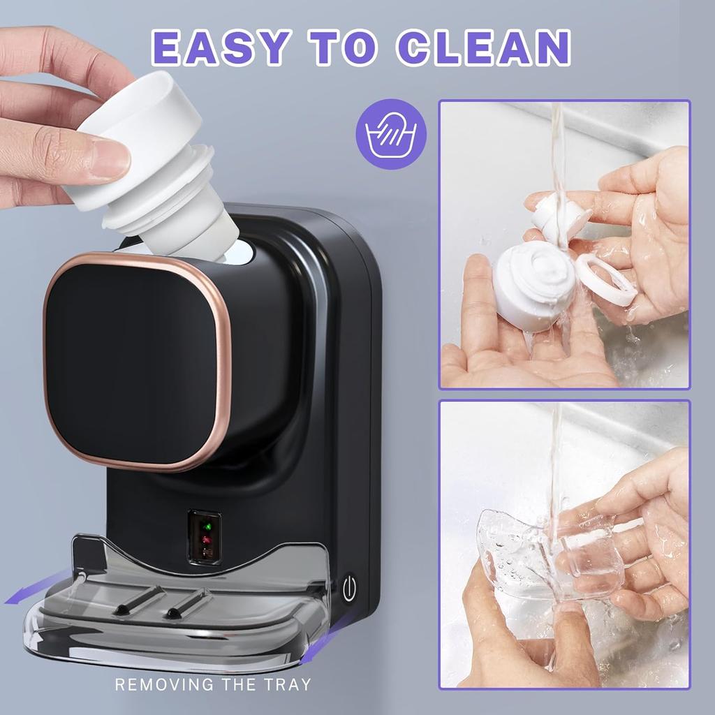 WIKHOSTAR 3 Mode Smart Toothpaste Dispenser Automatic Sensor Electric Wall Mounted Tooth Paste Squeezer USB Removable Bathroom Accessories