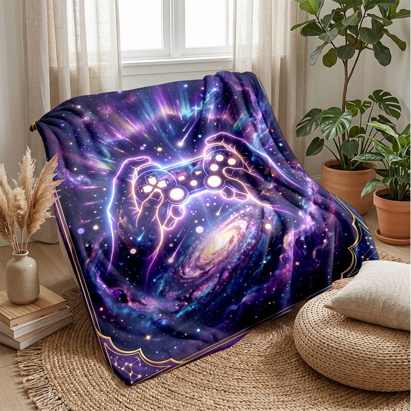 Gaming Device Art Theme blanket Lightweight Warm Flannel Blanket Decorative Throw Blanket for Home Decoration