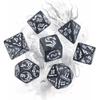 7pcs/lot Polyhedral Dice Set Double-Colors Dice D4 D6 D8 D10 D% D12 D20 for DND RPG Table Games