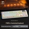 Механическая игровая клавиатура Wolf Spider F108Pro с тремя режимами - Bluetooth/Проводная, RGB-подсветка, 108 клавиш