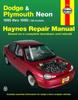 Книга Dodge & Plymouth Neon (1995-1999) Haynes Repair Manual (USA)