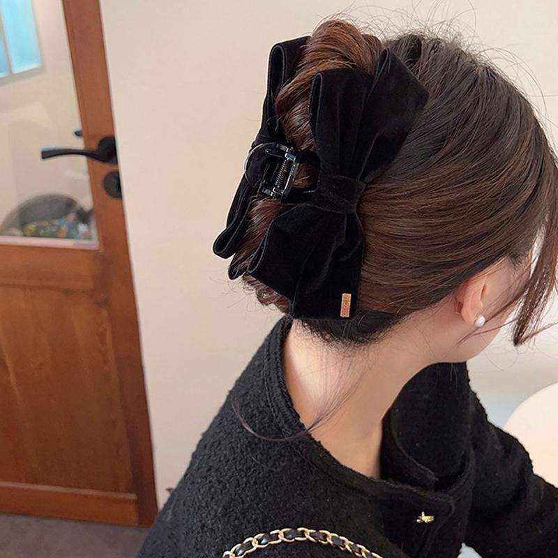 Большой бант для волос коготь нескользящий зажим для волос с сильной фиксацией модные аксессуары для волос для женщин и девочек