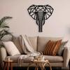 1pc Metal Elephant Wall Decoration Metal Artwork Scene Decoration Suitable for Home Living Room Bedroom Kitchen Indoor