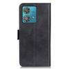 For Motorola Edge 40 Neo 5G Case Leather Wallet Stand Cowhide Texture Phone Cover