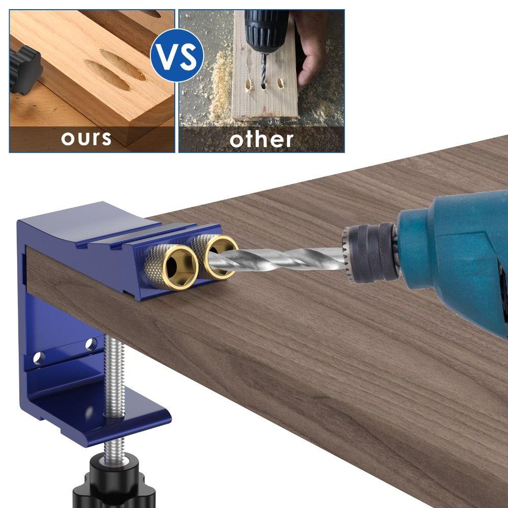 Adjustable Pocket Hole Jig Inclined Hole Hole Positioner Woodworking Guides Wood Drilling